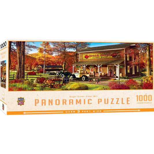 Sugar Creek Cider Mill 1000 Piece Panoramic Puzzle by Masterpieces