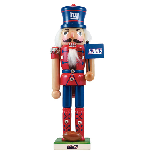 New York Giants Collectible 12" Wooden Nutcracker by Masterpieces