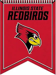 Illinois State Redbirds 18"x24" NCAA felt rafter pennant with vivid team graphics and soft, durable material.