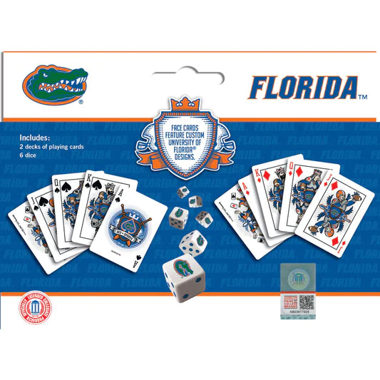 Florida Gators - 2-Pack Playing Cards & Dice Set by Masterpieces