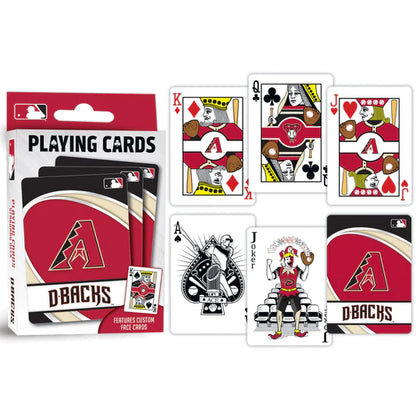 Arizona Diamondbacks Playing Cards - 54 Card Deck by Masterpieces