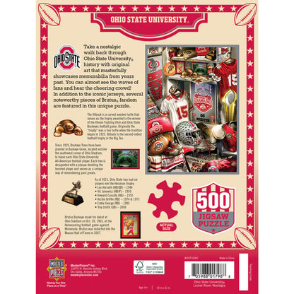 Ohio State Buckeyes - Locker Room 500 Piece Jigsaw Puzzle by Masterpieces