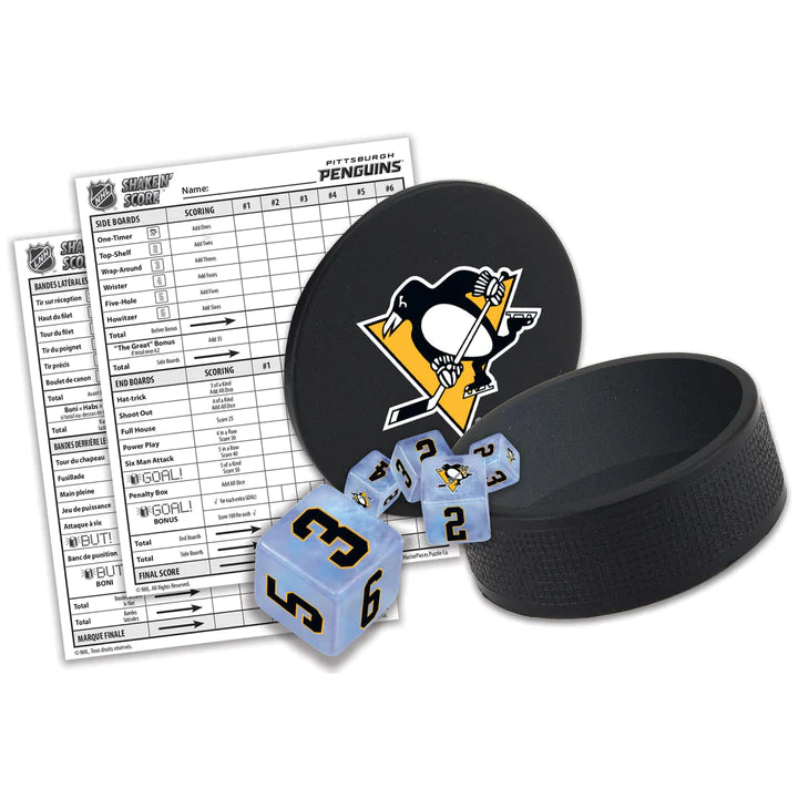 Pittsburgh Penguins Shake n Score Dice Game by MasterPieces
