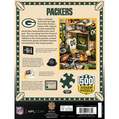 Green Bay Packers - Locker Room 500 Piece Jigsaw Puzzle by Masterpieces