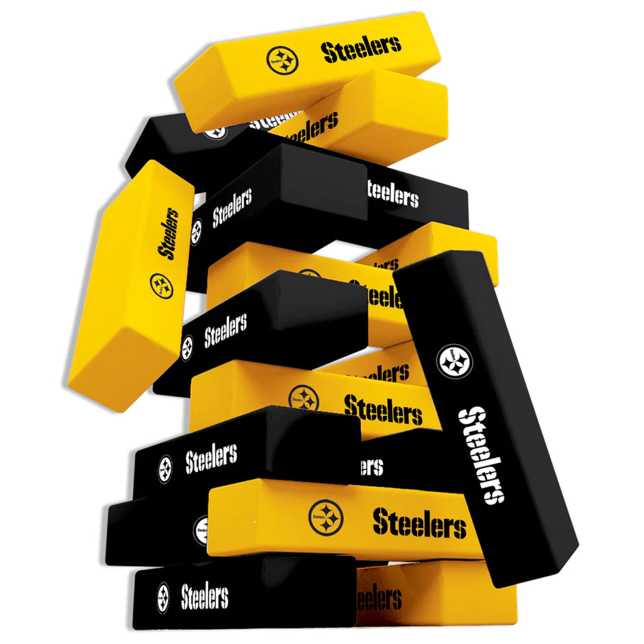 Pittsburgh Steelers Wood Tumble Tower Game by Masterpieces