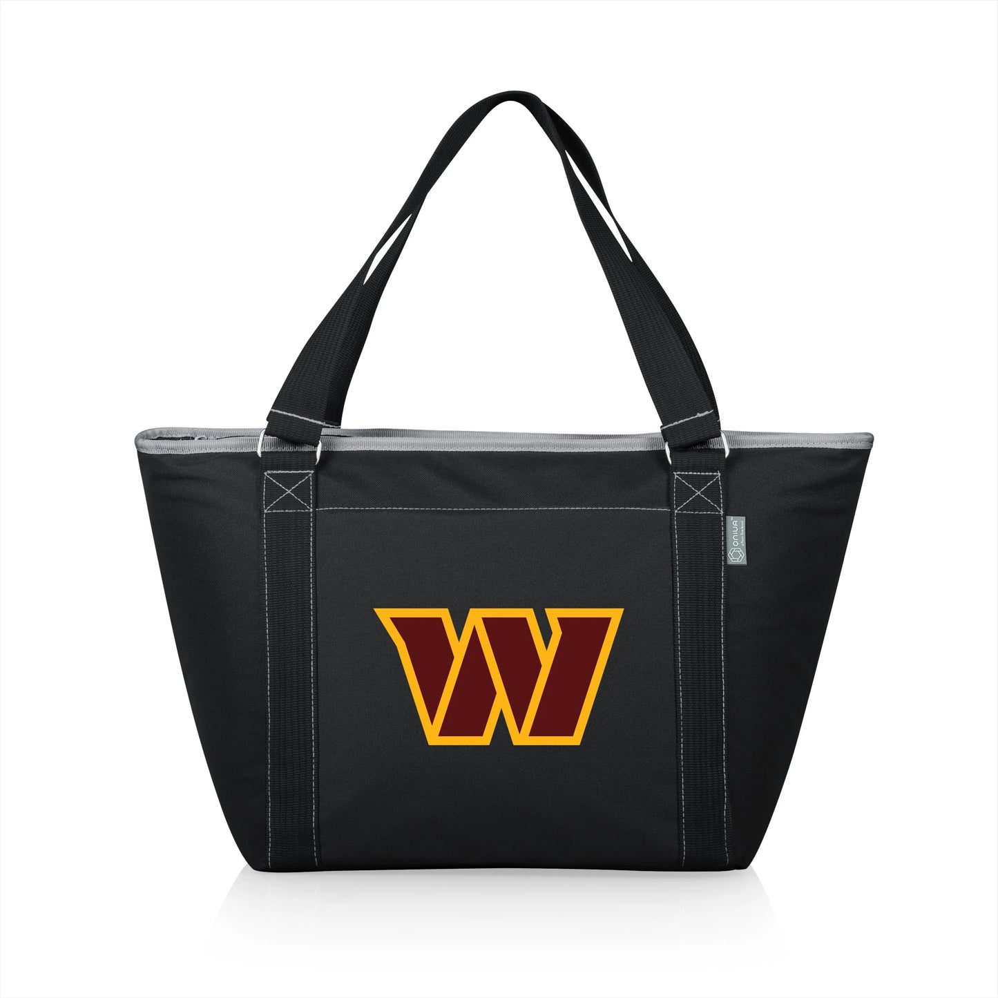 Washington Commanders NFL Topanga Cooler Tote Bag, 24-can insulated soft-sided cooler in black