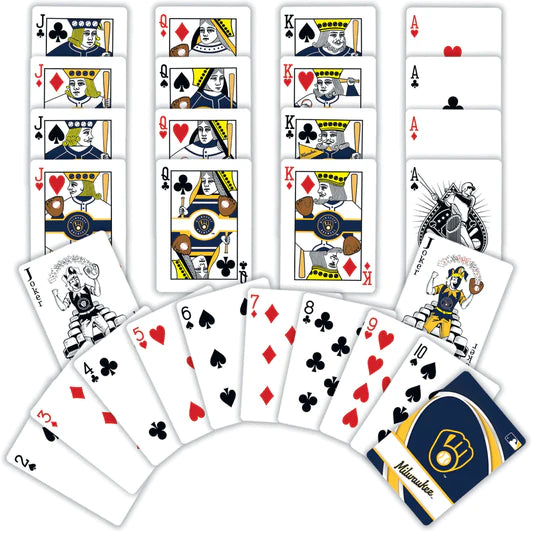 Milwaukee Brewers Playing Cards - 54 Card Deck by Masterpieces