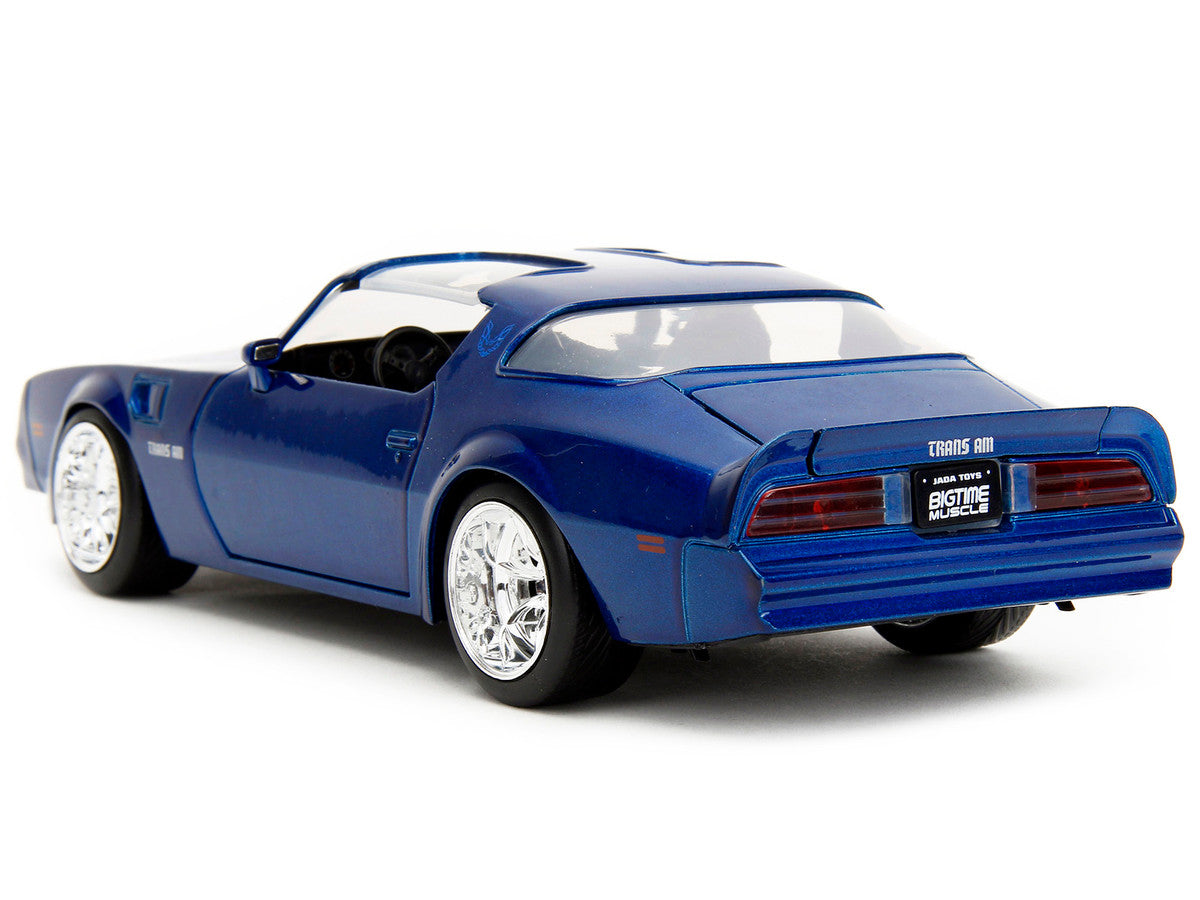 1977 Pontiac Firebird Trans Am Blue Metallic "Bigtime Muscle" Series 1/24 Diecast Model Car by Jada
