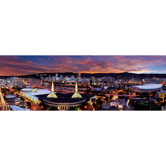 Portland 1000 Piece Panoramic Jigsaw Puzzle by Masterpieces