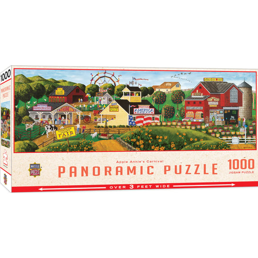 Apple Annie's Carnival 1000 Piece Panoramic Jigsaw Puzzle by Masterpieces