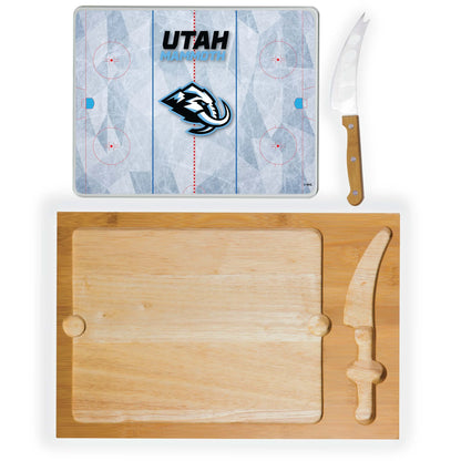 Utah Mammoth - Icon Glass Top Cutting Board & Knife Set by Picnic Time
