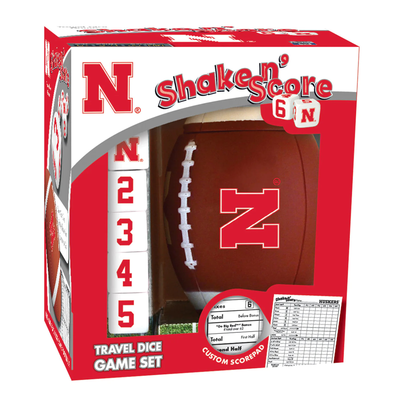 Nebraska Cornhuskers Shake n Score Dice Game by MasterPieces
