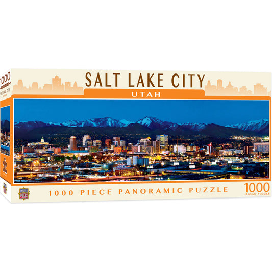 Salt Lake City 1000 Piece Panoramic Jigsaw Puzzle by Masterpieces