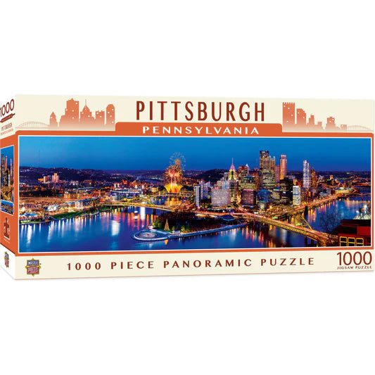 Pittsburgh 1000 Piece Panoramic Jigsaw Puzzle by Masterpieces