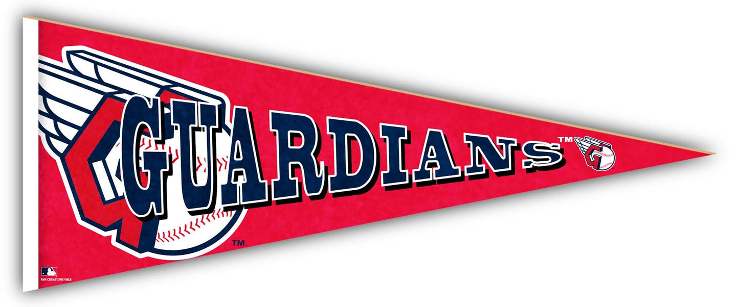 Cleveland Guardians 24" Wood Pennant by Fan Creations