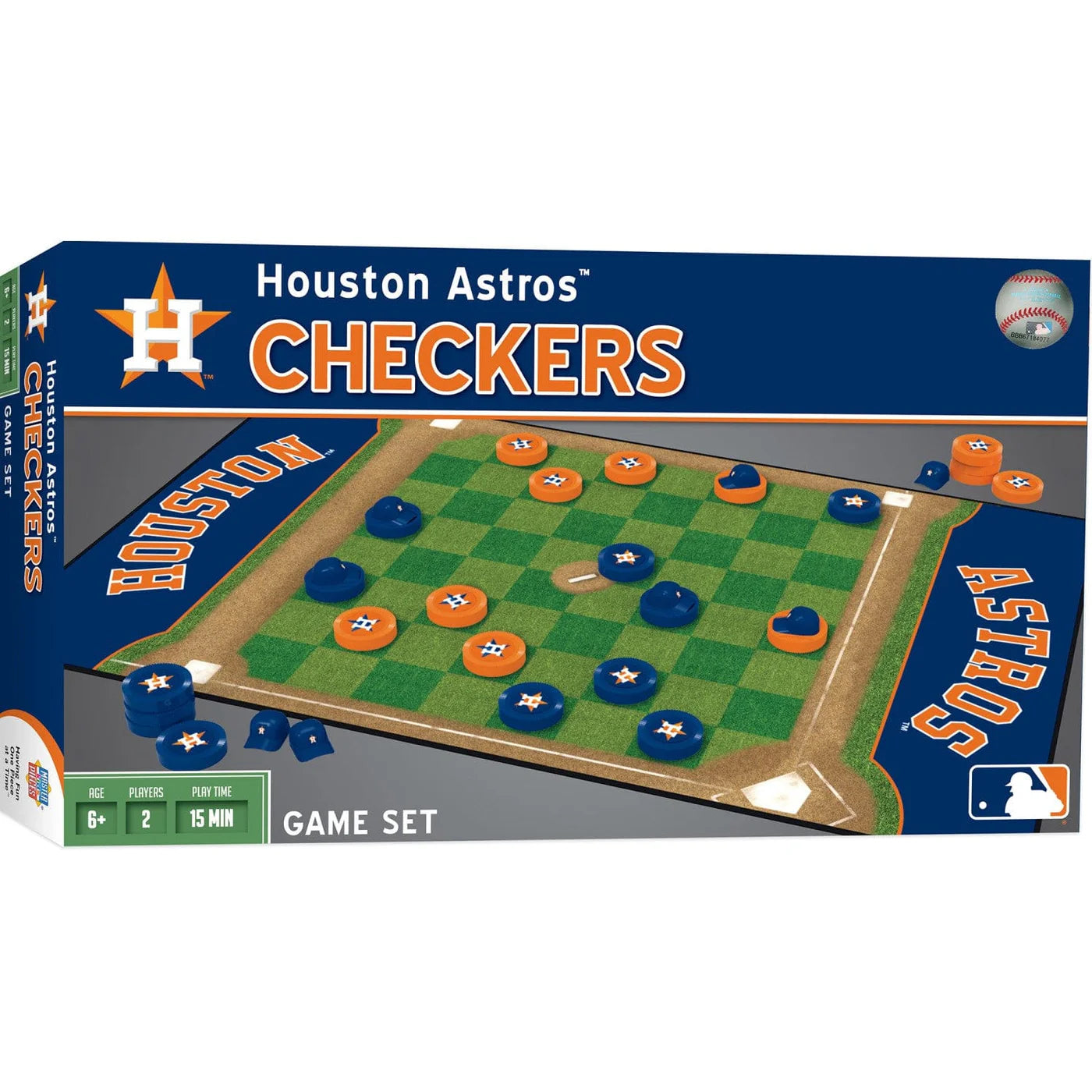 Houston Astros Checkers Board Game by Masterpieces