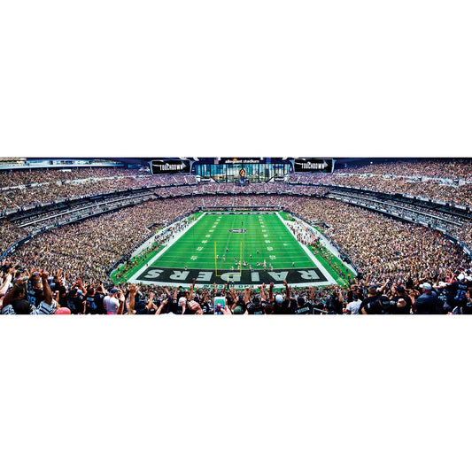 Las Vegas Raiders - 1000 Piece Panoramic Jigsaw Puzzle - End View by Masterpieces