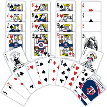 Minnesota Twins Playing Cards - 54 Card Deck by Masterpieces