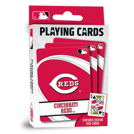 Cincinnati Reds Playing Cards - 54 Card Deck by Masterpieces