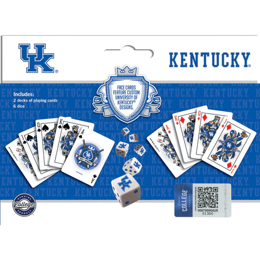 Kentucky Wildcats - 2-Pack Playing Cards & Dice Set by Masterpieces
