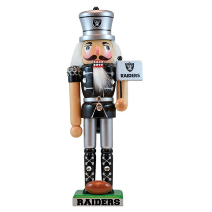 Las Vegas Raiders Collectible 12" Wooden Nutcracker by Masterpieces