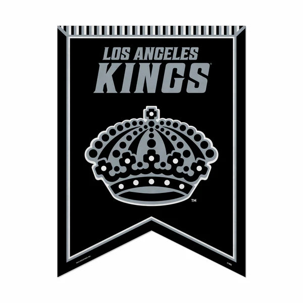 Los Angeles Kings NHL Rafter Felt Pennant with team colors and graphics, measuring 18" x 24", officially licensed by NHL.