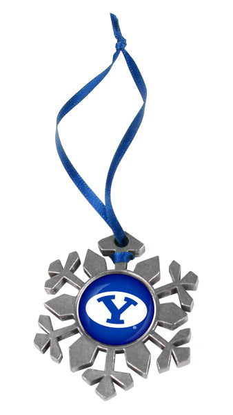 Brigham Young Cougars {BYU} Snow Flake Ornament by Linkswalker