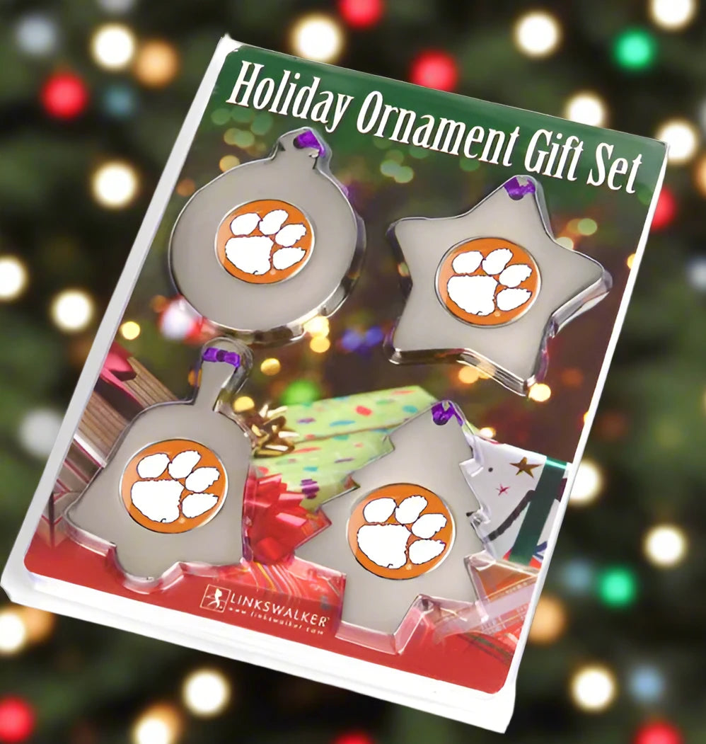 Clemson Tigers Holiday Ornament Gift Pack by Linkswalker