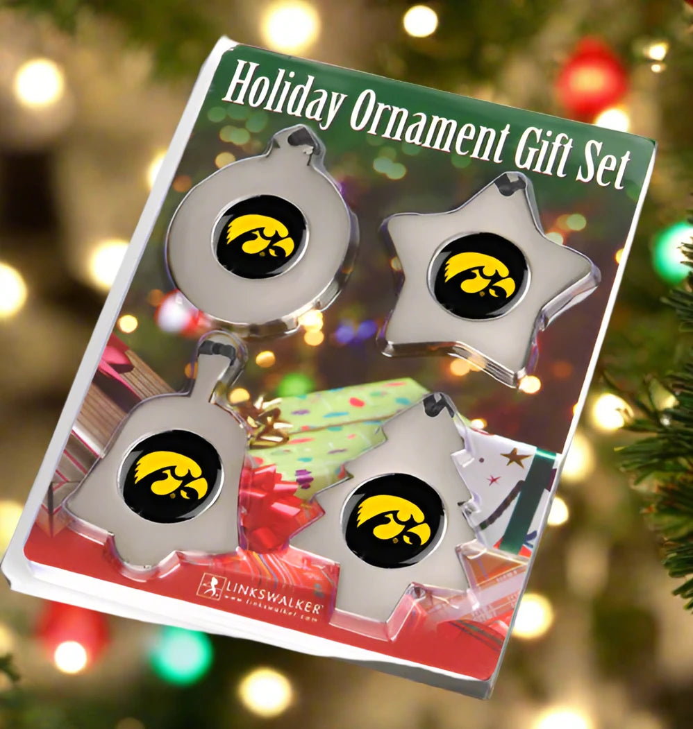 Iowa Hawkeyes Holiday Ornament Gift Pack by Linkswalker