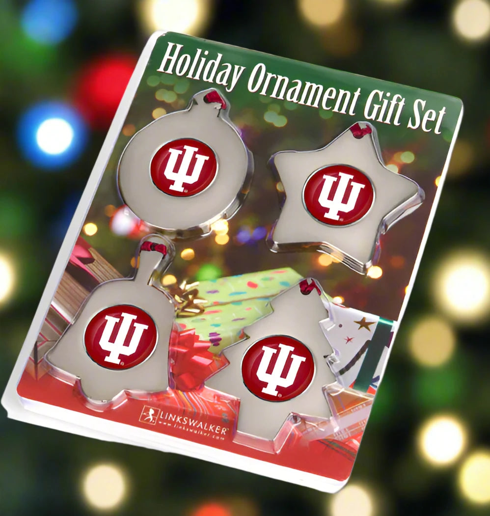 Indiana Hoosiers Holiday Ornament Gift Pack by Linkswalker