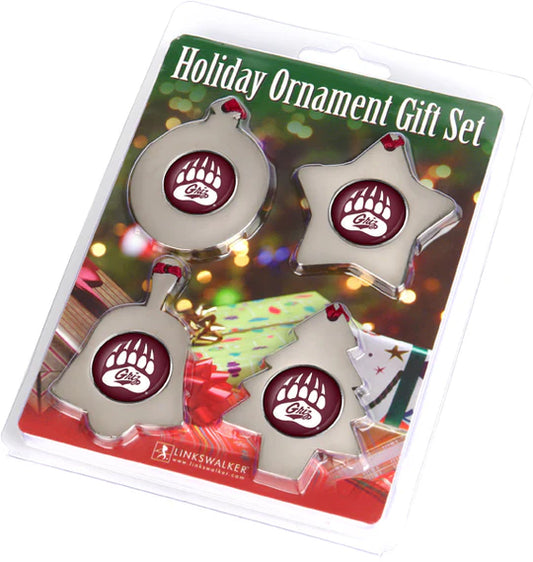 Montana Grizzlies Holiday Ornament Gift Pack by Linkswalker