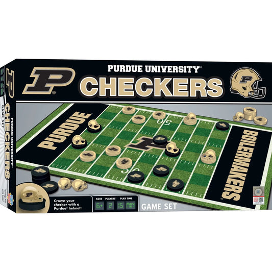 Purdue Boilermakers Checkers Board Game by Masterpieces