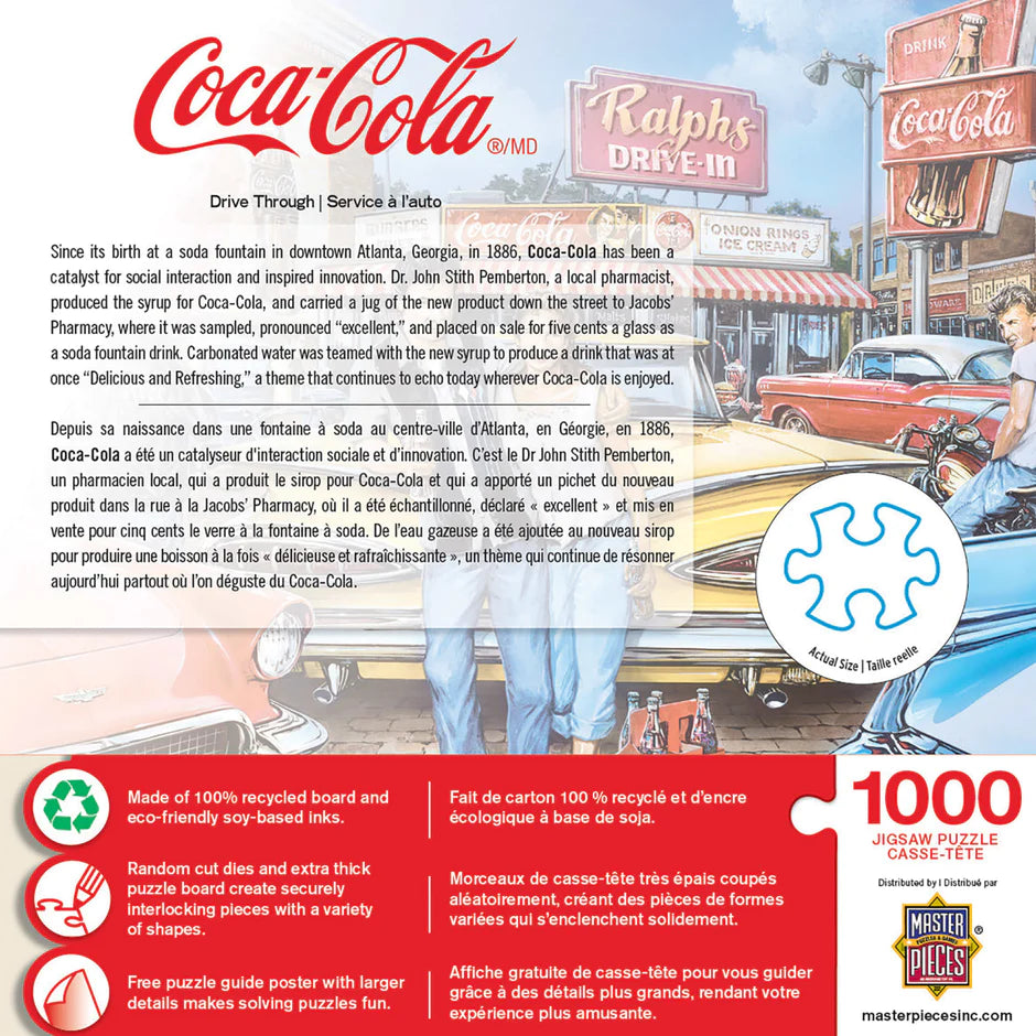 Coca-Cola - Drive Through 1000 Piece Jigsaw Puzzle by Masterpieces