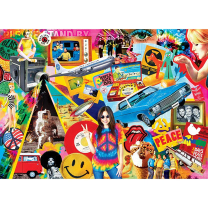 Flashbacks - Groovy Times 1000 Piece Jigsaw Puzzle by Masterpieces