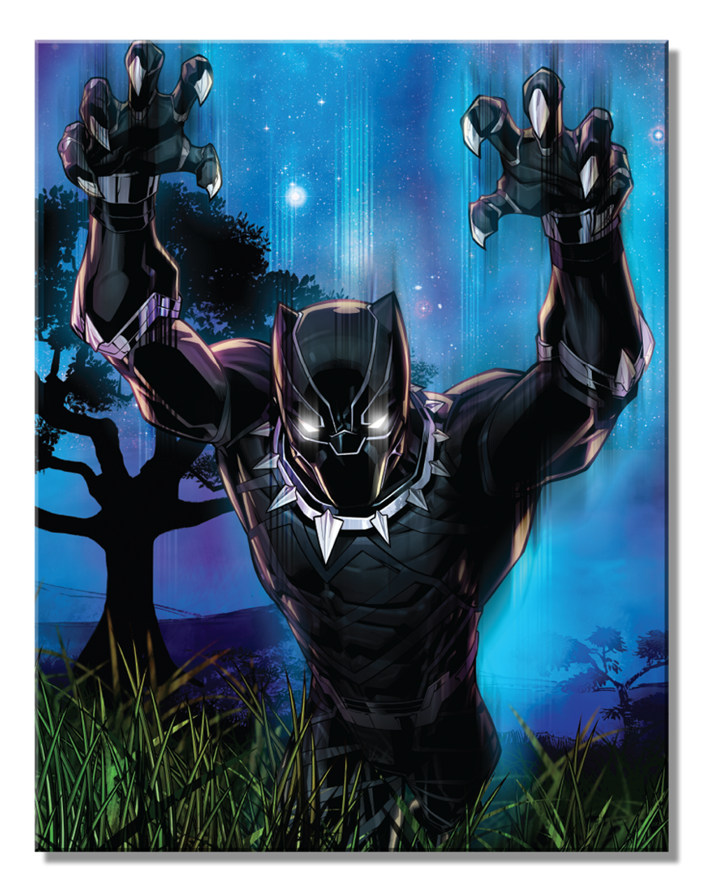 Marvel Black Panther Pouncing 16" x 12.5" Metal Tin Sign - 2784