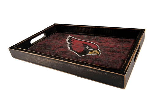Arizona Cardinals Distressed Logo Serving Tray by Fan Creations