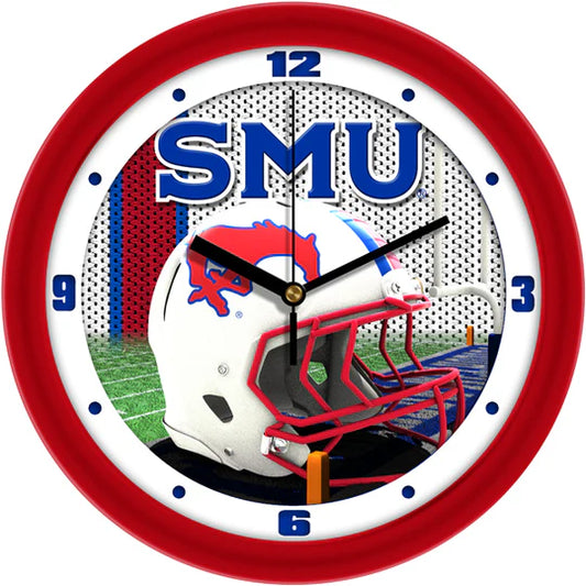 Southern Methodist Mustangs 11.5" Football Helmet Design Wall Clock by Suntime