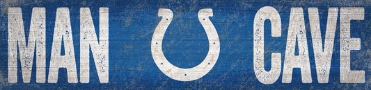 Indianapolis Colts Distressed Man Cave Sign by Fan Creations