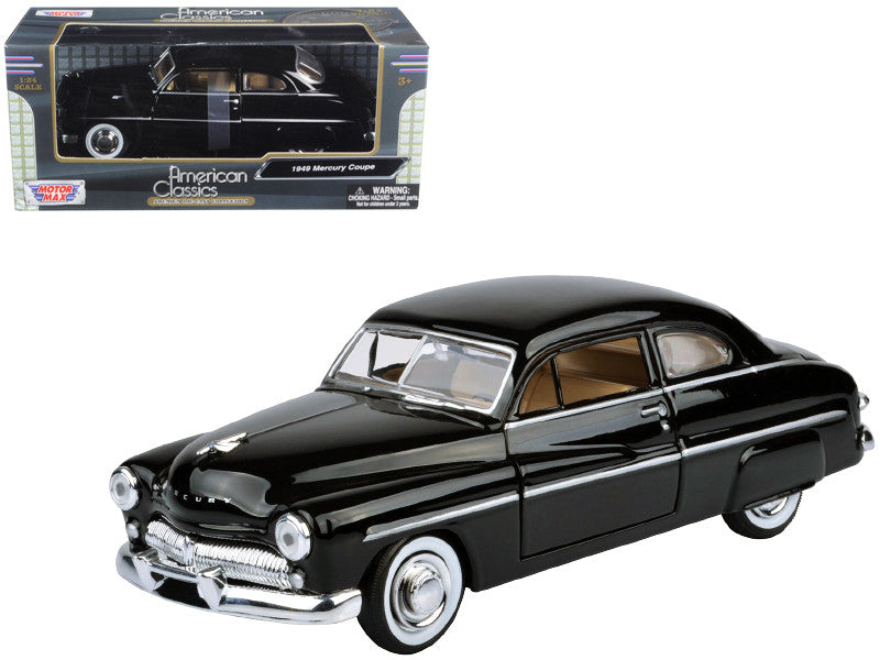 Motormax 1949 Mercury Black 1/24 diecast model. New, with real rubber tires, detailed interior and exterior, officially licensed.