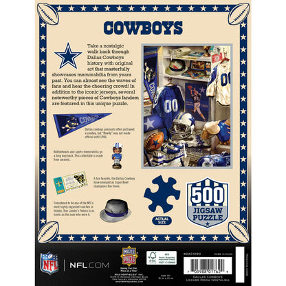 Dallas Cowboys - Locker Room 500 Piece Jigsaw Puzzle by Masterpieces