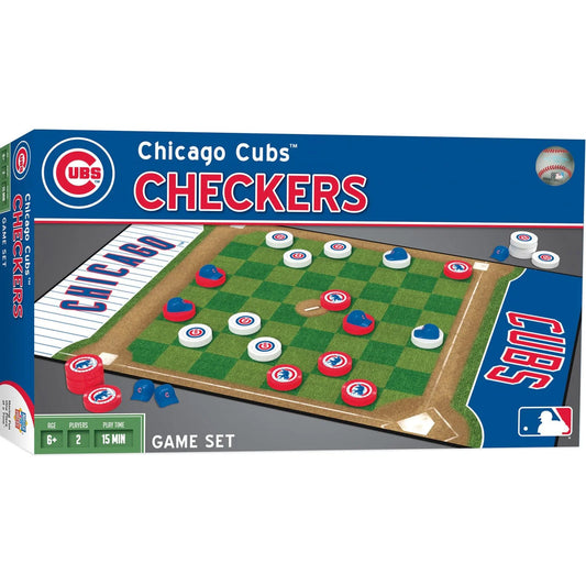 Chicago Cubs Checkers Board Game by Masterpieces