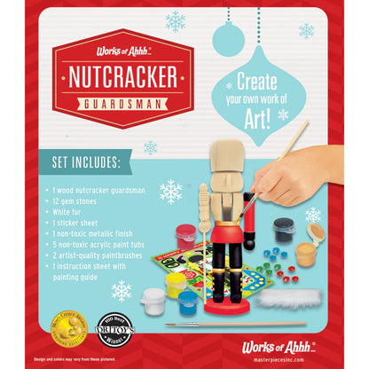 Nutcracker Guardsman Holiday Wood Paint Kit by Masterpieces