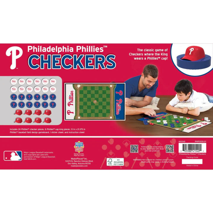 Philadelphia Phillies Checkers Board Game by Masterpieces