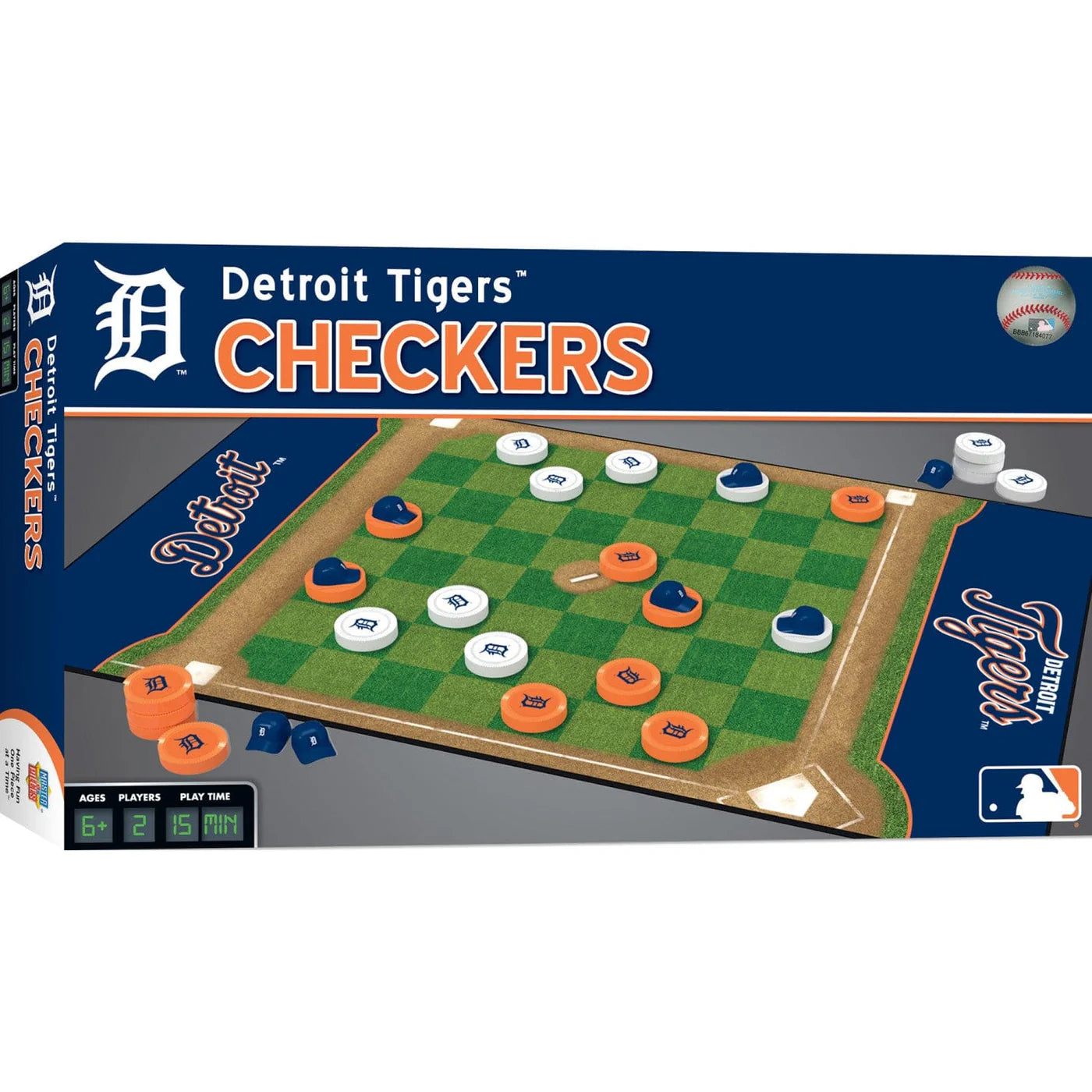 Detroit Tigers Checkers Board Game by Masterpieces