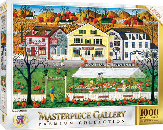 MasterPiece Gallery - Farmer's Market 1000 Piece Jigsaw Puzzle By Art Poulin