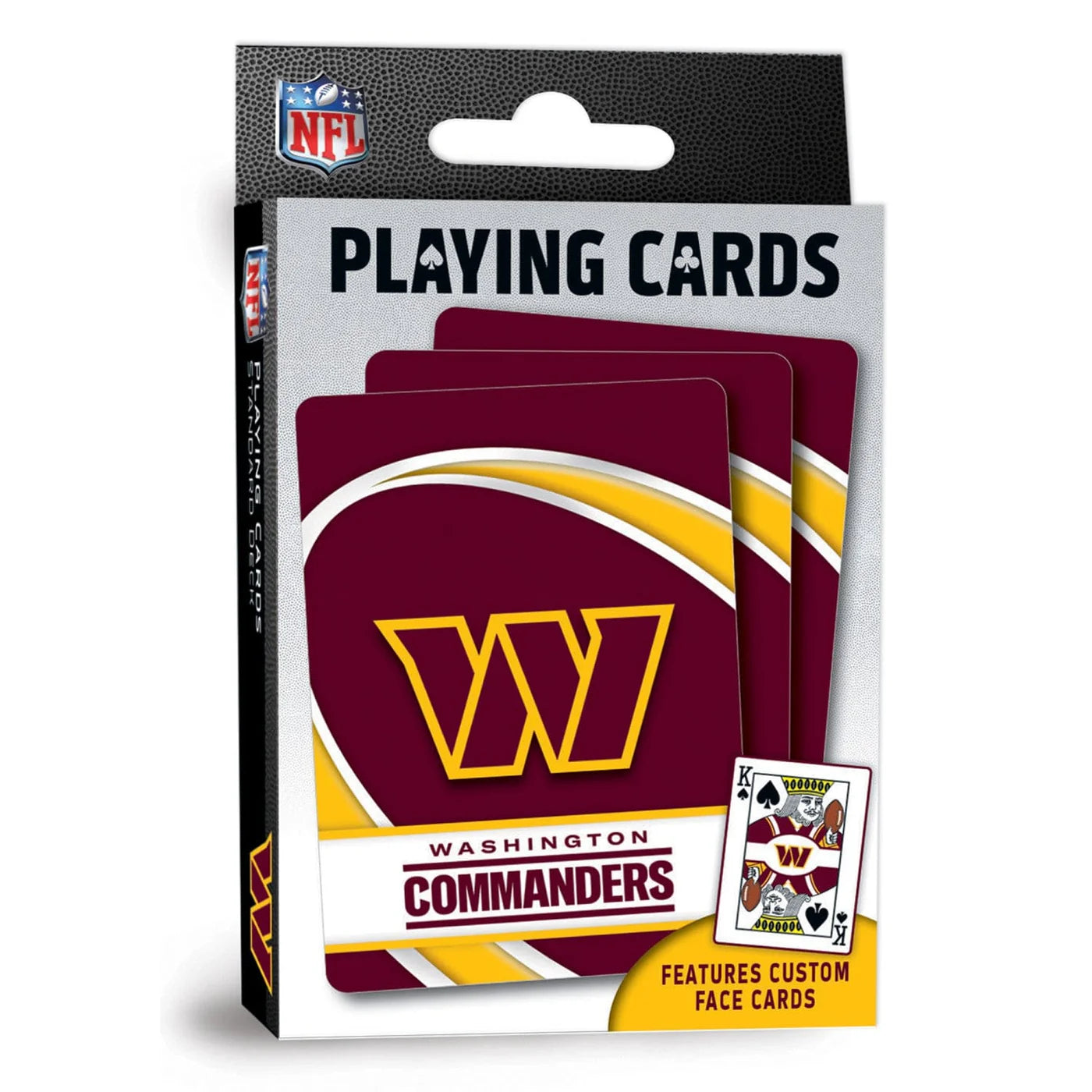 Washington Commanders Playing Cards - 54 Card Deck by Masterpieces