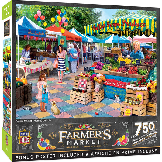 Farmer's Market - Corner Market 750 Piece Jigsaw Puzzle by Masterpieces