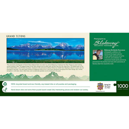 Grand Tetons 1000 Piece Panoramic Jigsaw Puzzle by Masterpieces