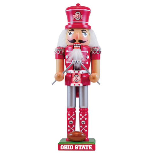 Ohio State Buckeyes Collectible 12" Wooden Nutcracker by Masterpieces