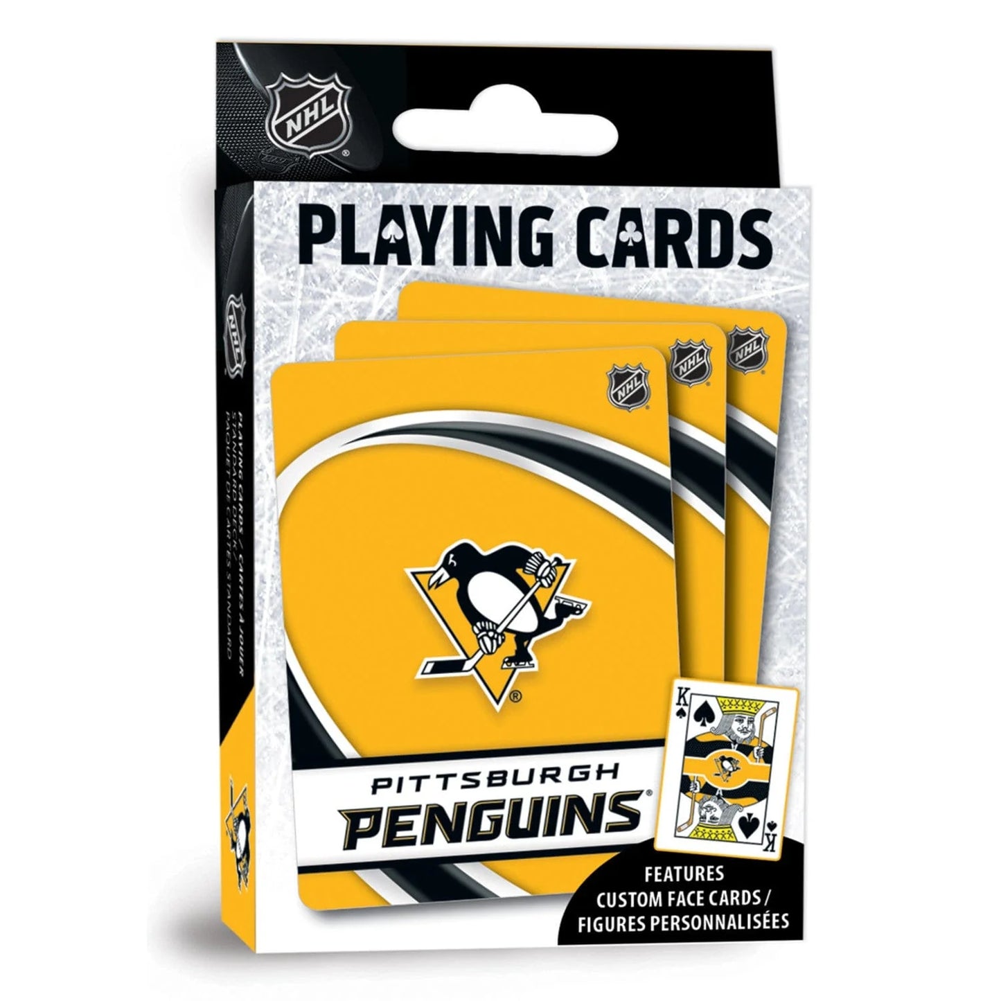 Pittsburgh Penguins Playing Cards - 54 Card Deck by Masterpieces